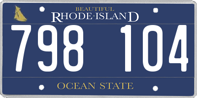 RI license plate 798104