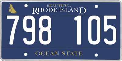 RI license plate 798105