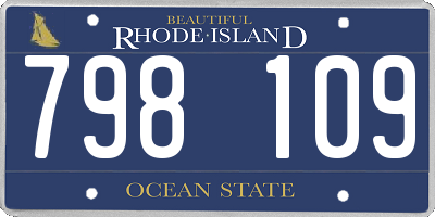 RI license plate 798109