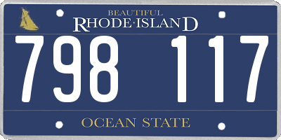 RI license plate 798117