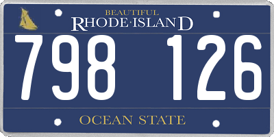 RI license plate 798126
