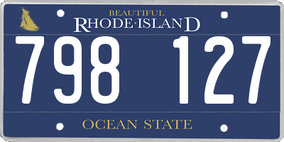 RI license plate 798127
