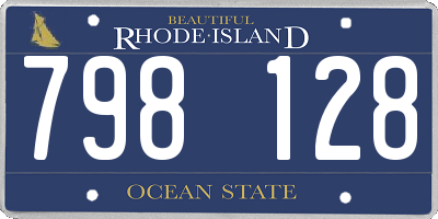 RI license plate 798128