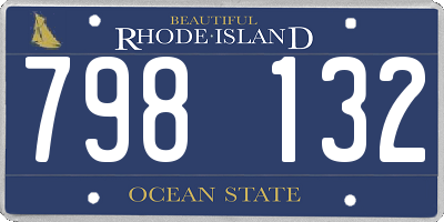 RI license plate 798132