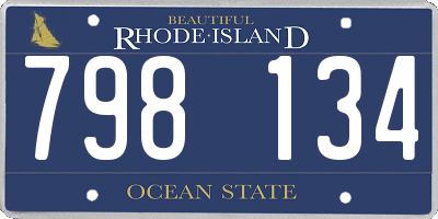 RI license plate 798134