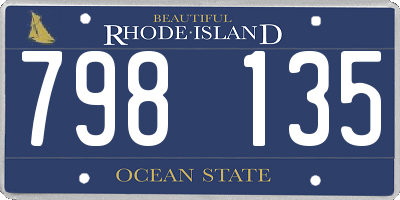 RI license plate 798135