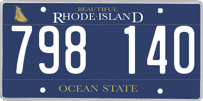 RI license plate 798140