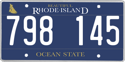 RI license plate 798145