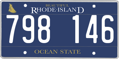 RI license plate 798146