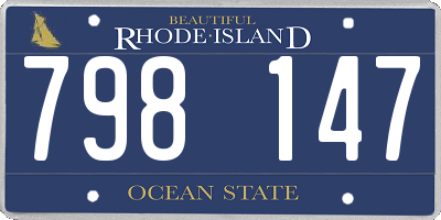 RI license plate 798147