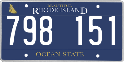 RI license plate 798151