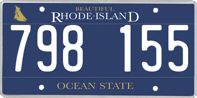 RI license plate 798155