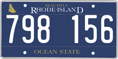 RI license plate 798156