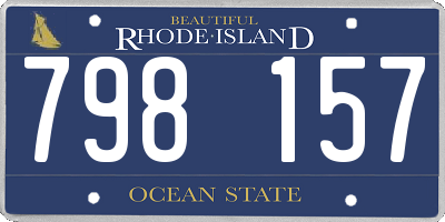 RI license plate 798157