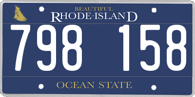 RI license plate 798158