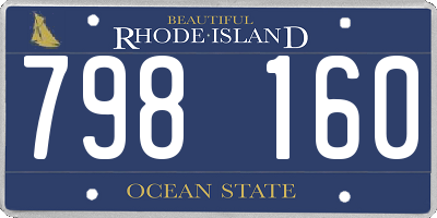 RI license plate 798160