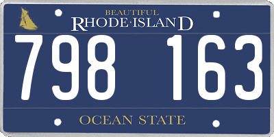 RI license plate 798163