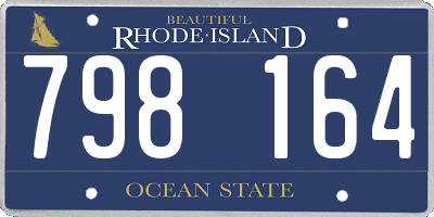 RI license plate 798164