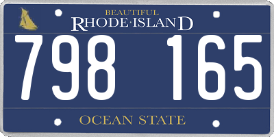 RI license plate 798165