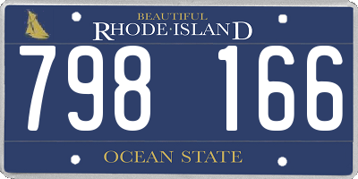 RI license plate 798166