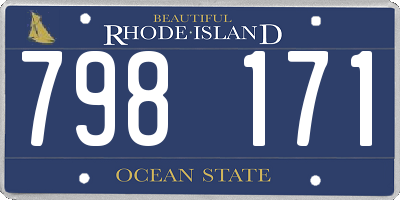 RI license plate 798171
