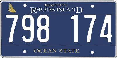 RI license plate 798174