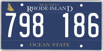 RI license plate 798186