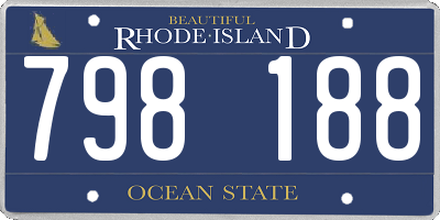 RI license plate 798188