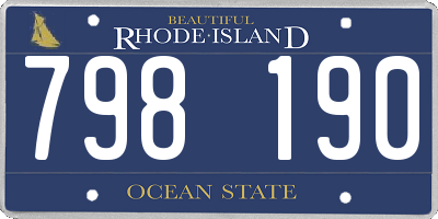 RI license plate 798190