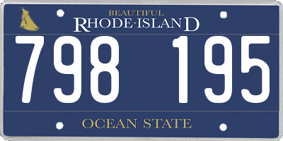 RI license plate 798195