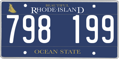 RI license plate 798199