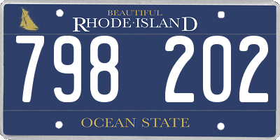 RI license plate 798202