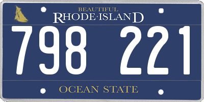 RI license plate 798221