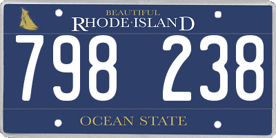 RI license plate 798238