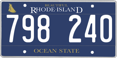 RI license plate 798240