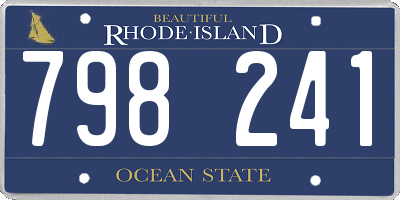 RI license plate 798241
