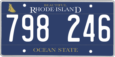 RI license plate 798246