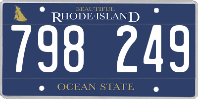 RI license plate 798249