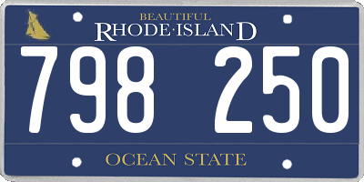 RI license plate 798250