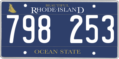 RI license plate 798253