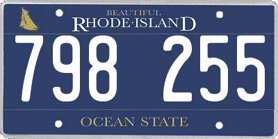 RI license plate 798255