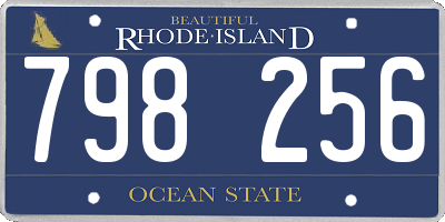 RI license plate 798256