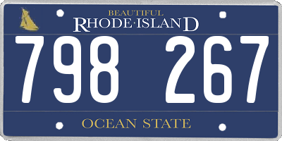 RI license plate 798267