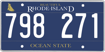 RI license plate 798271