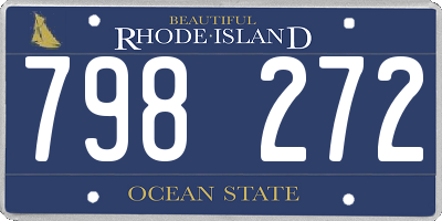 RI license plate 798272