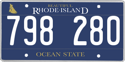 RI license plate 798280