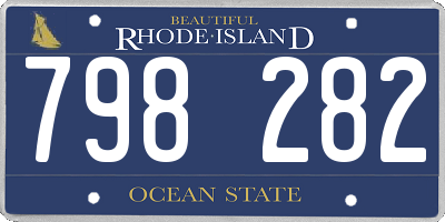RI license plate 798282