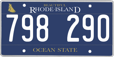 RI license plate 798290