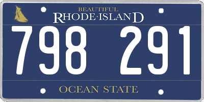 RI license plate 798291