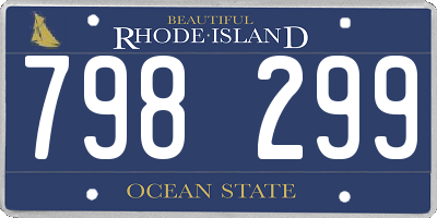 RI license plate 798299